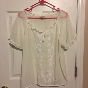 Embroidered top